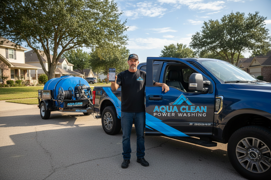 Pressure Washing Truck and Rig, Marketing Locally, Truck Wrapped With Branding
